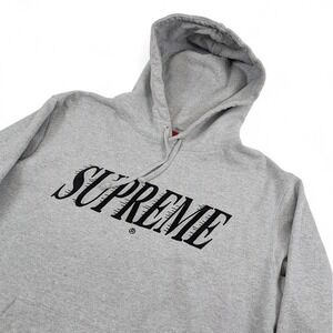 Supreme Crossover Hoodie Mens Medium Gray SS20 Embroidered LA Kings‎
